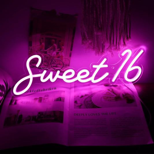 Sweet 16 Large Neon Sign