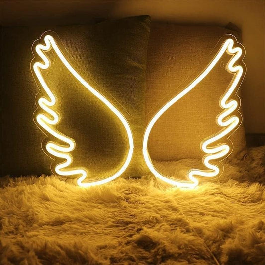 Acrylic Angel Wings Neon Sign