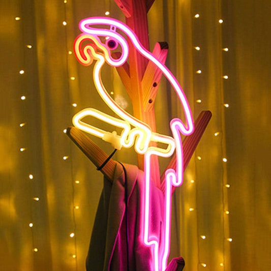 Parrot Shape Neon Lamp