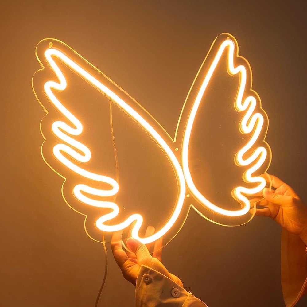 Acrylic Angel Wings Neon Sign