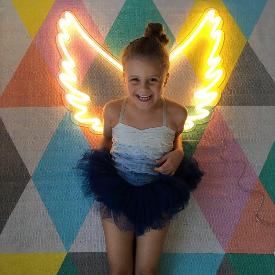 Acrylic Angel Wings Neon Sign