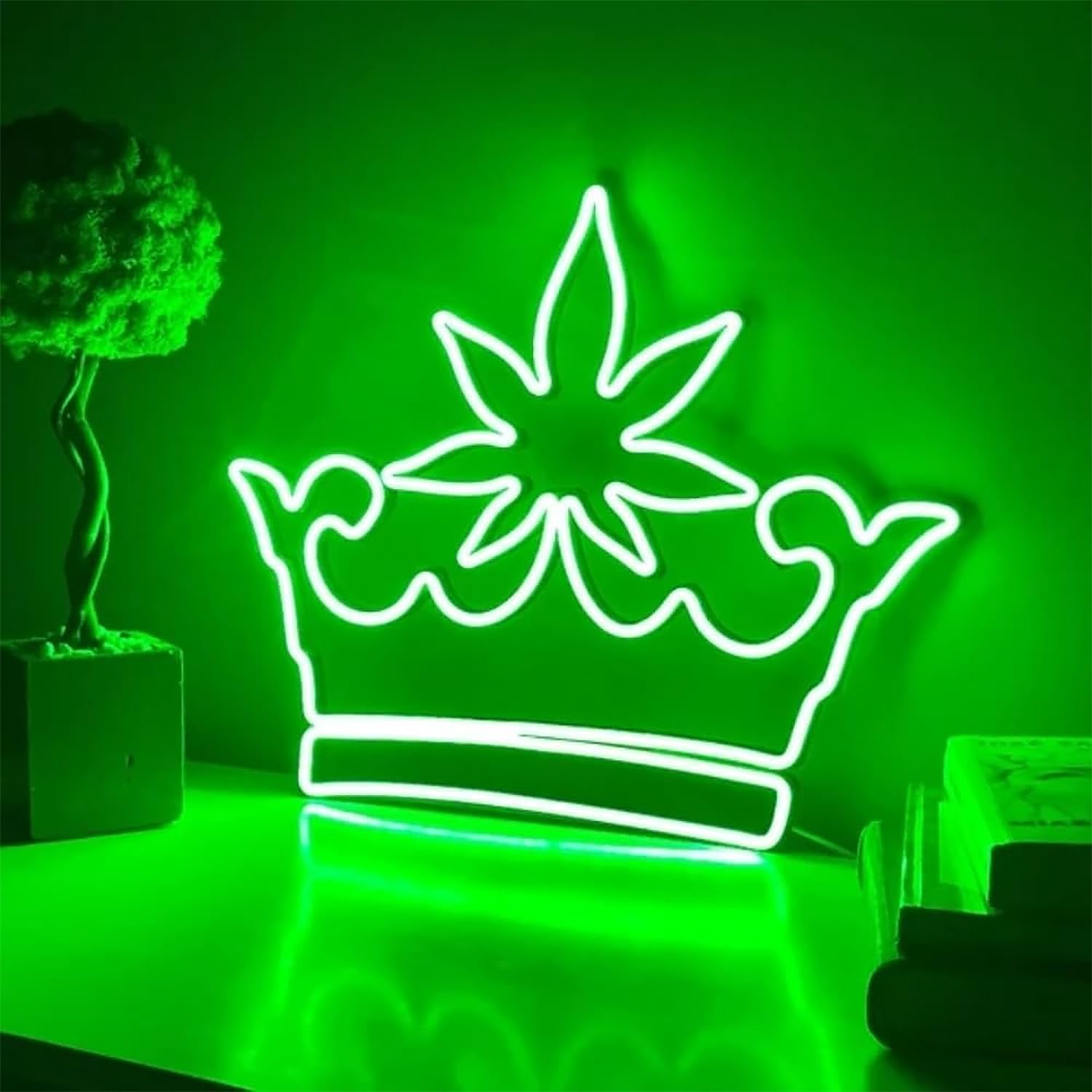 Weed Crown Neon Sign