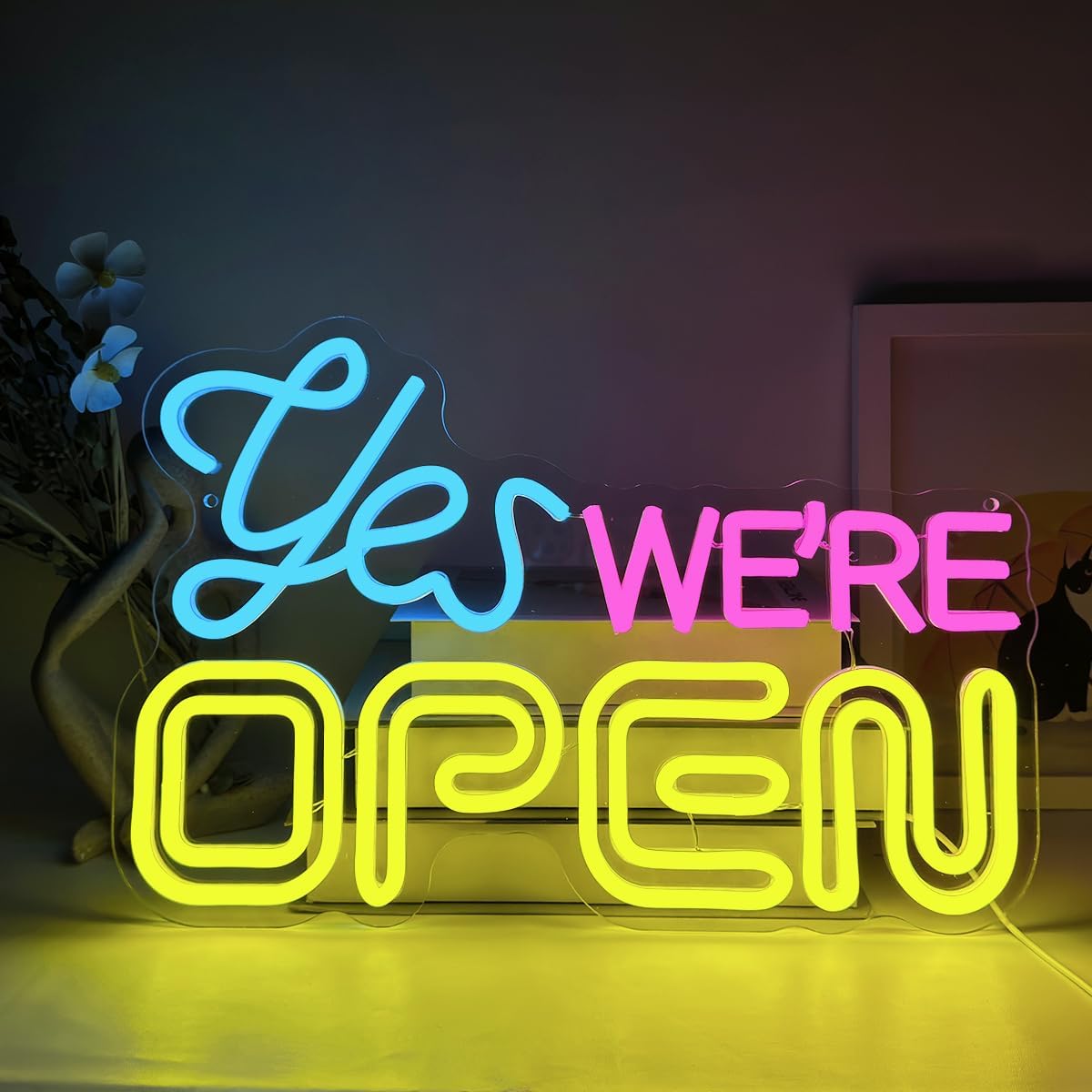 Yes We Are Open Neon Sign