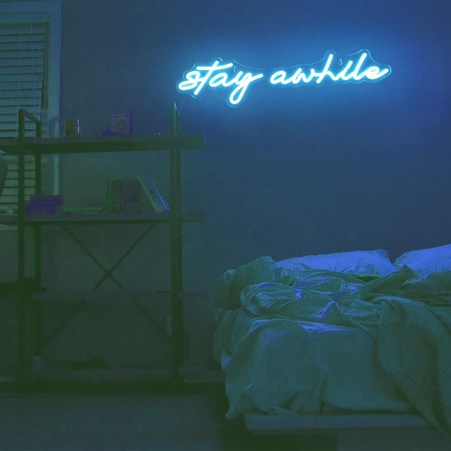 Stay Awhile Neon Sign