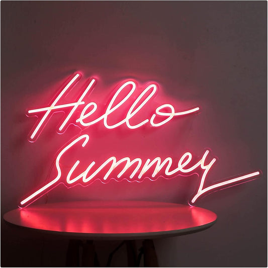 Hello Summer Neon Light