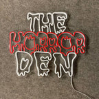 "The Horror Den" Neon Sign