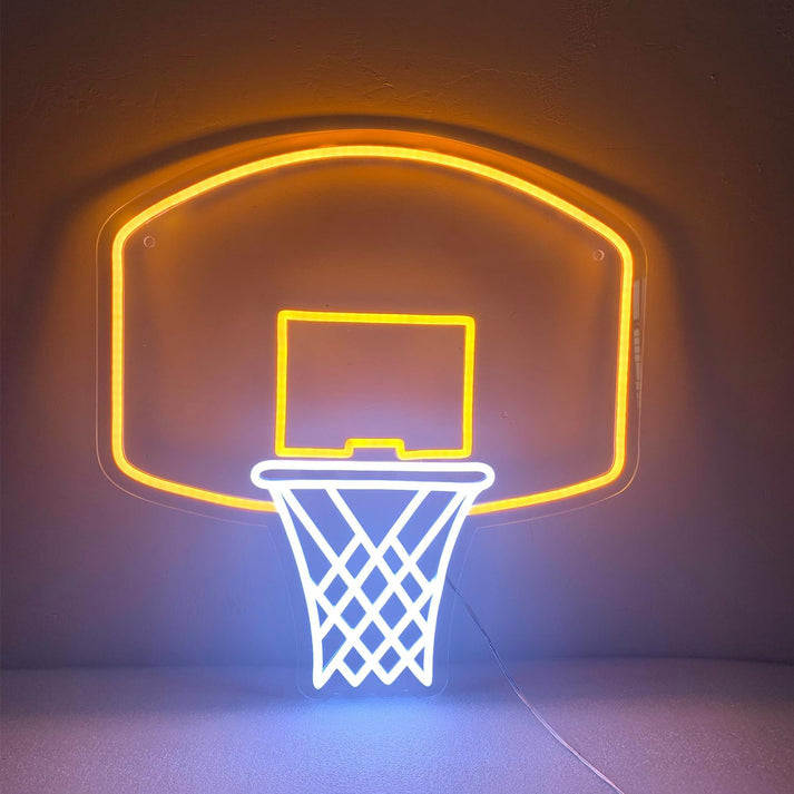 Basketball Hoop Neon Sign | Game Room & Sports Decor – NEON
