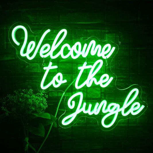 Welcome to the Jungle LED Neon Sign