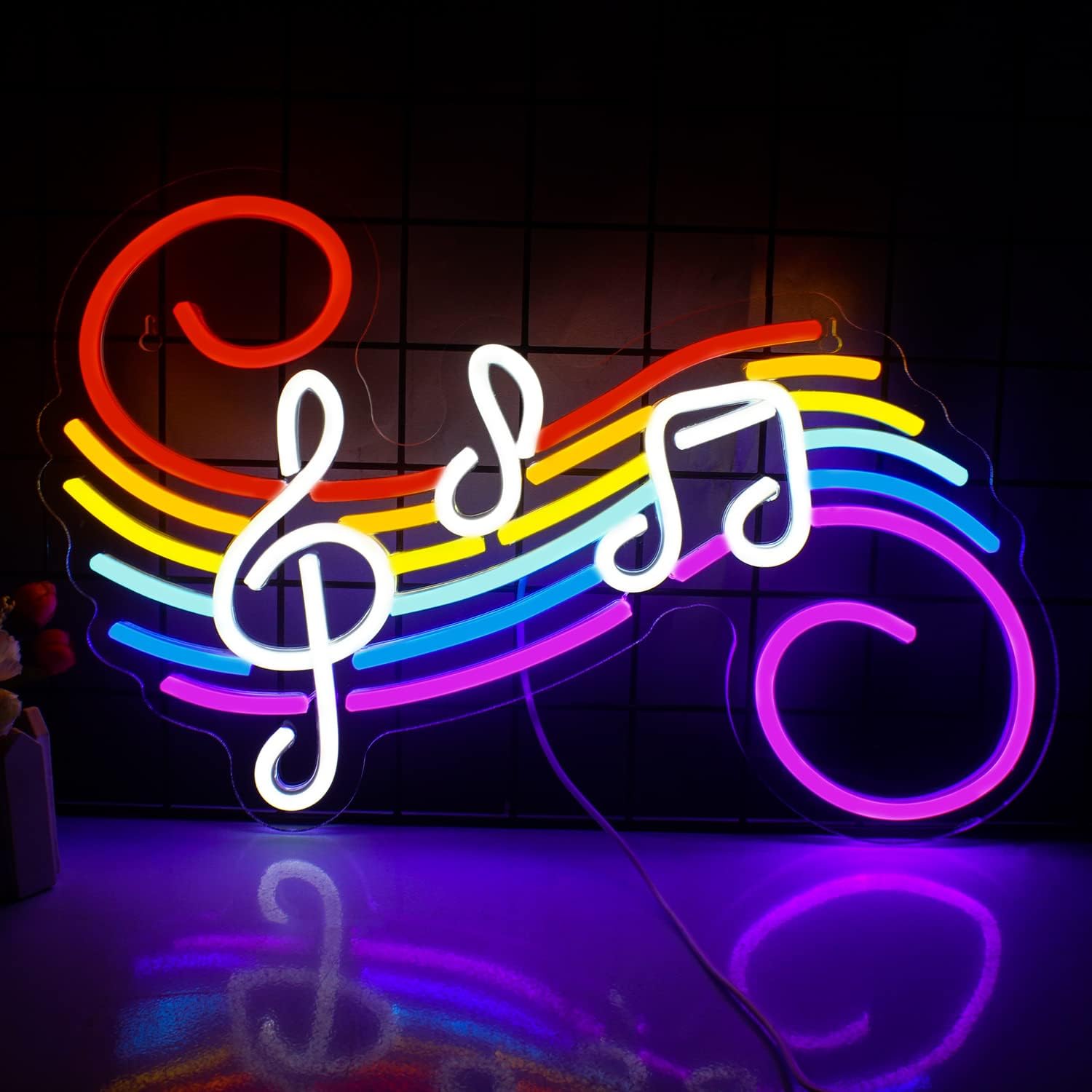 Music Notes String neon sign