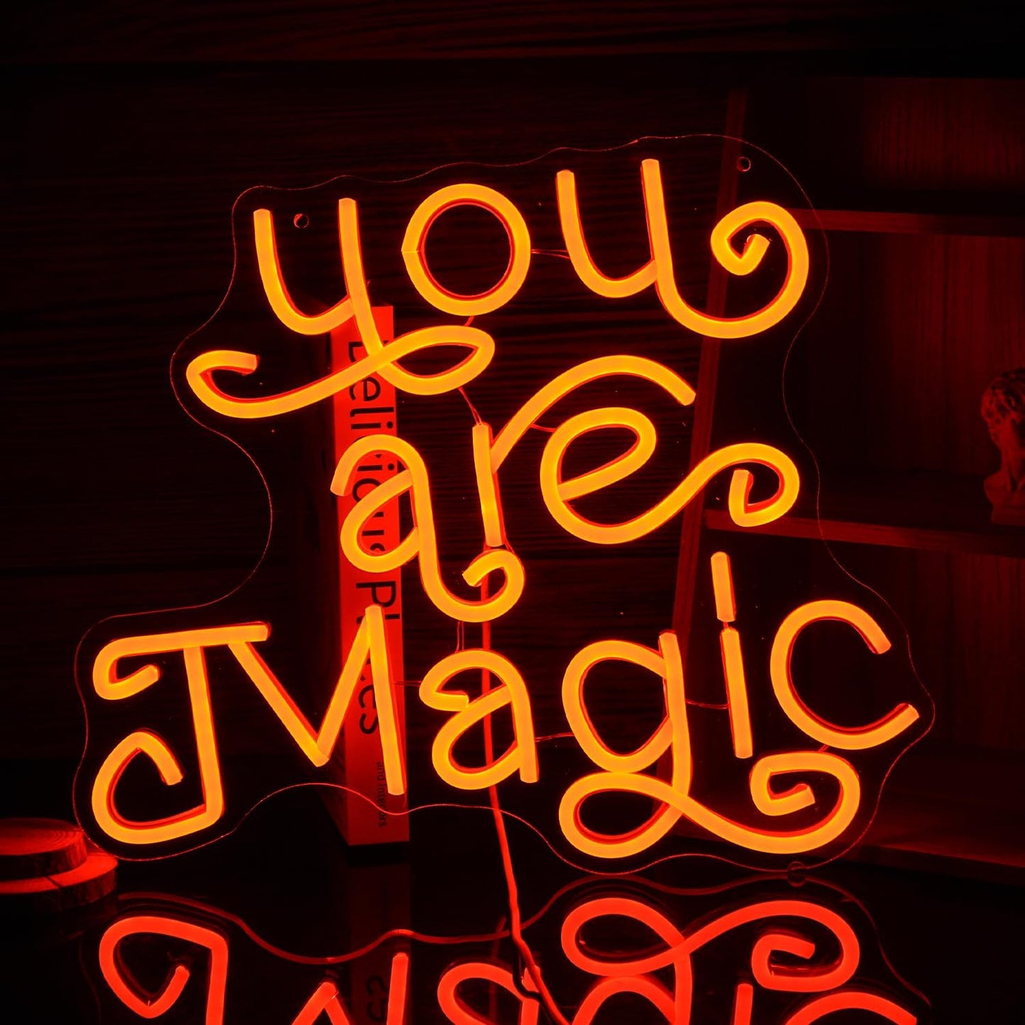 Orange "You Are Magic" Neon Sign