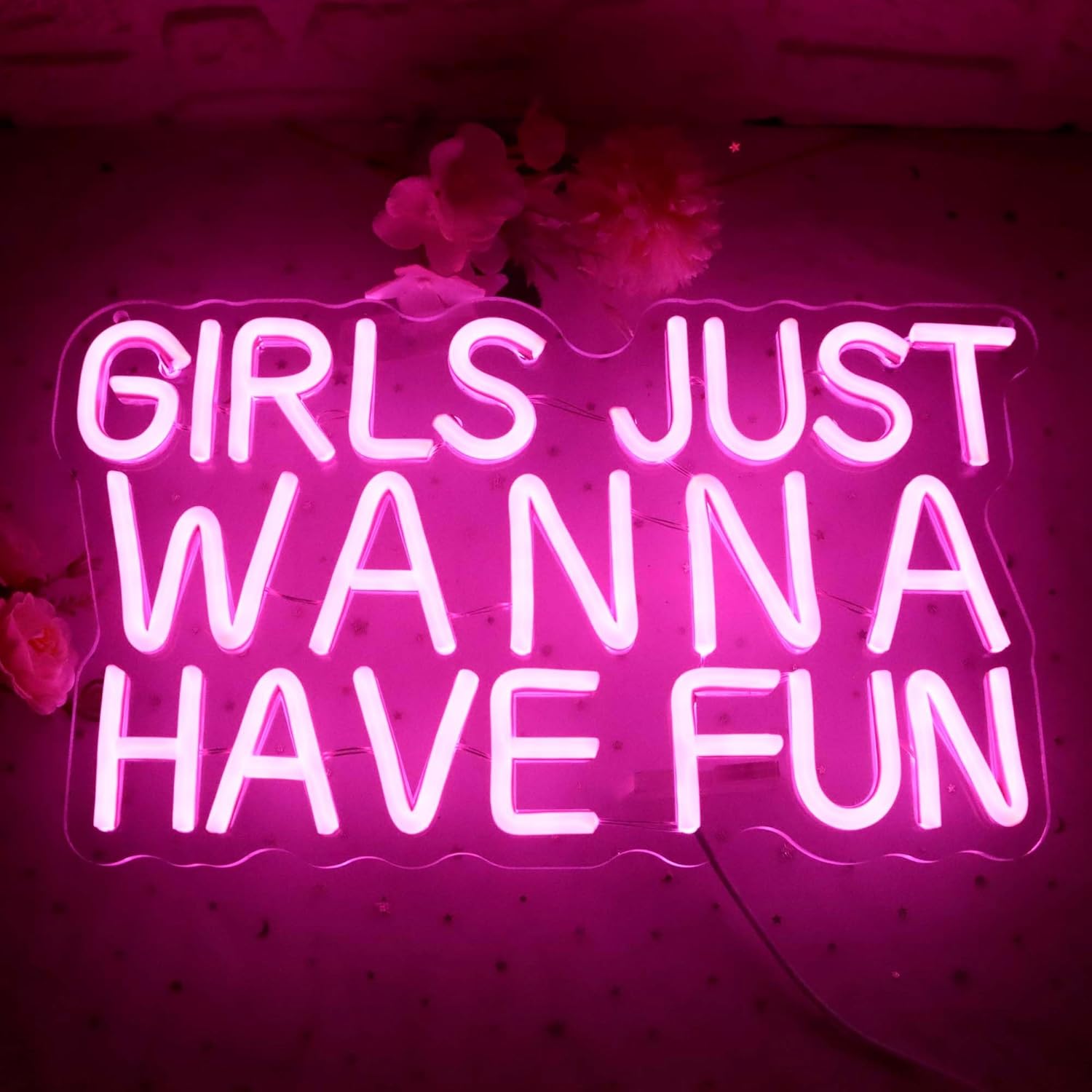 Girls Just Wanna Have Fun Neon Sign Party Girl Led Light