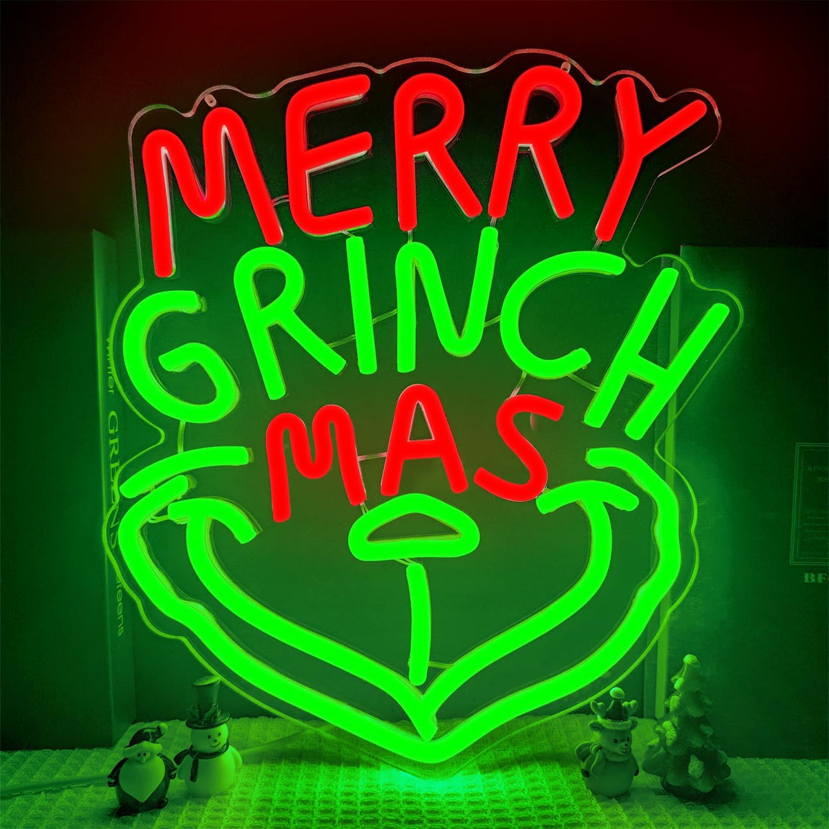 "Merry GrinchMas"  Neon Sign