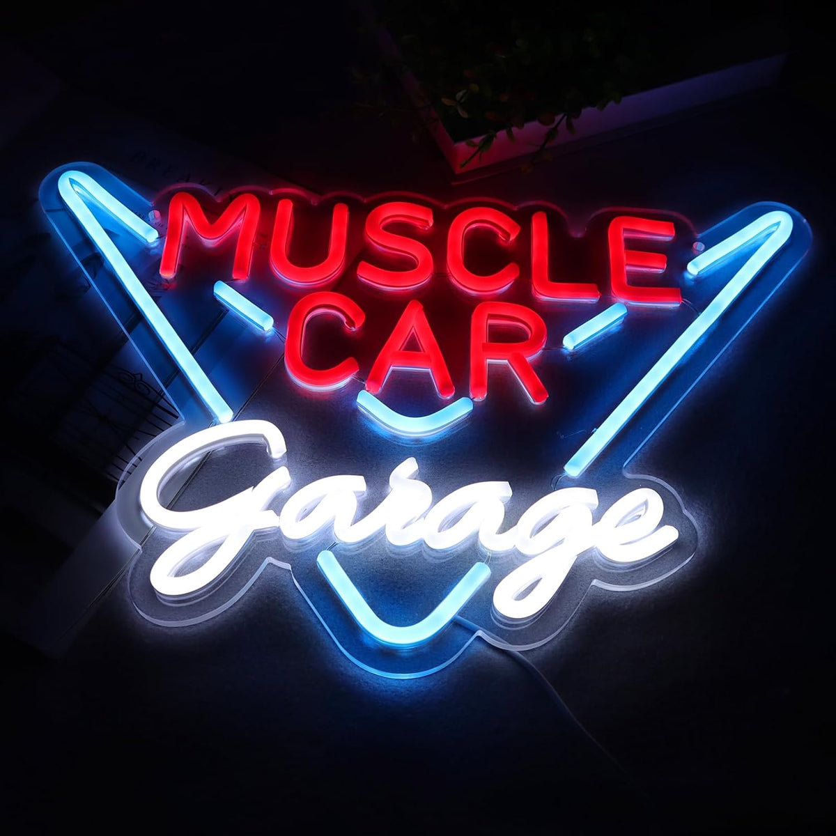 Muscle Car Garage Neon Light