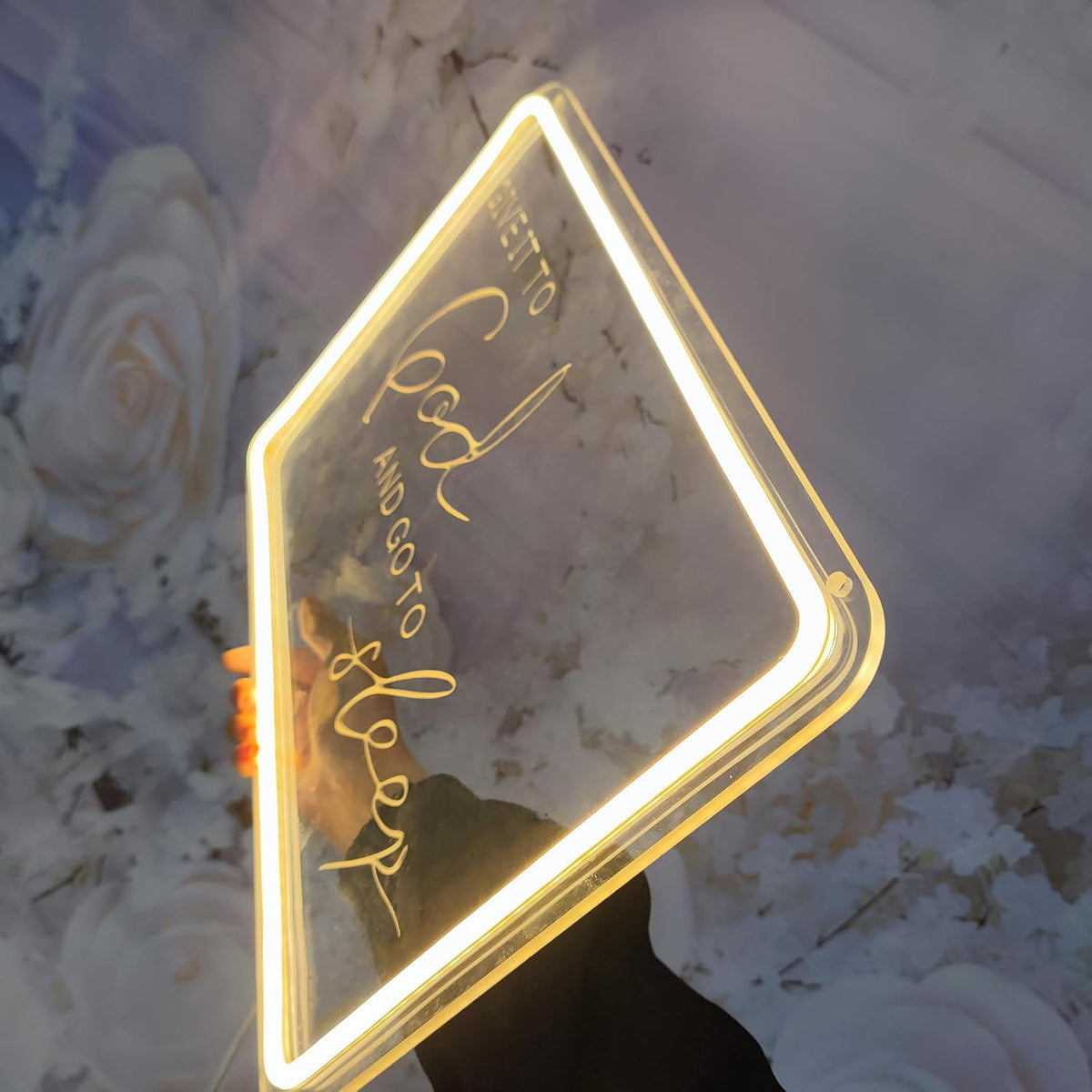 "Give It to God and Go to Sleep" Neon Sign