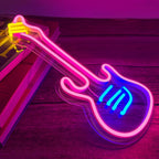 Guitar neon sign