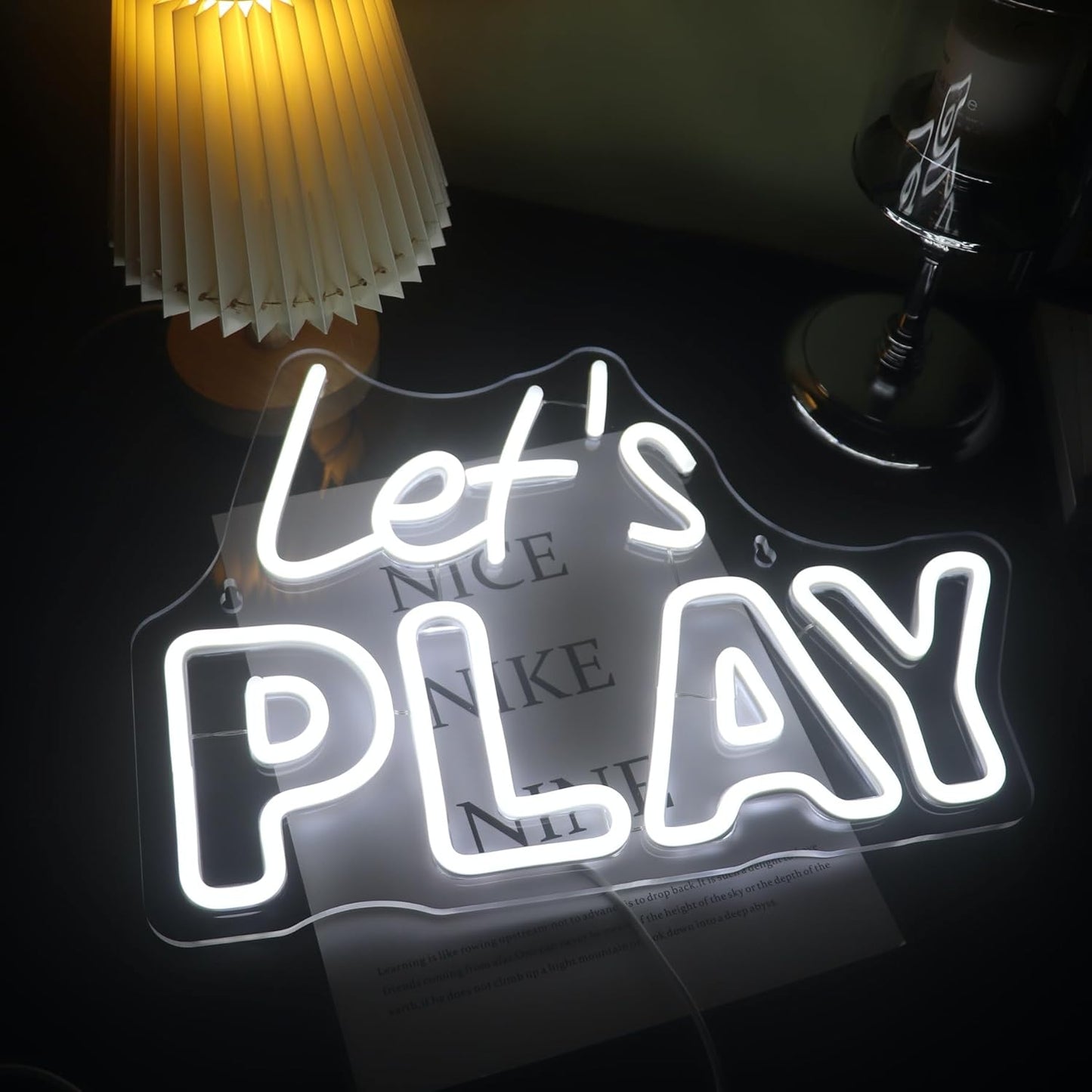 Let's Play Neon Sign