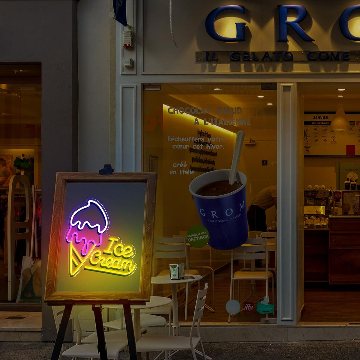 Ice Cream Neon Sign