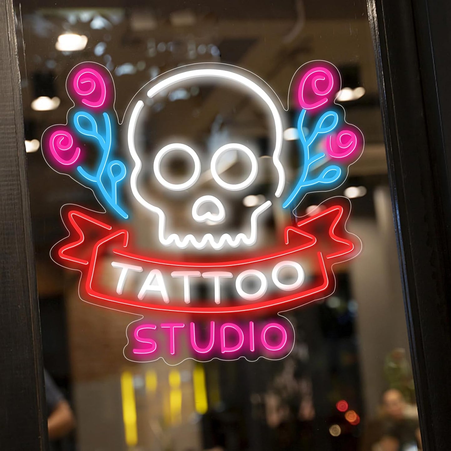 "Skull" Neon Tattoo Neon Sign