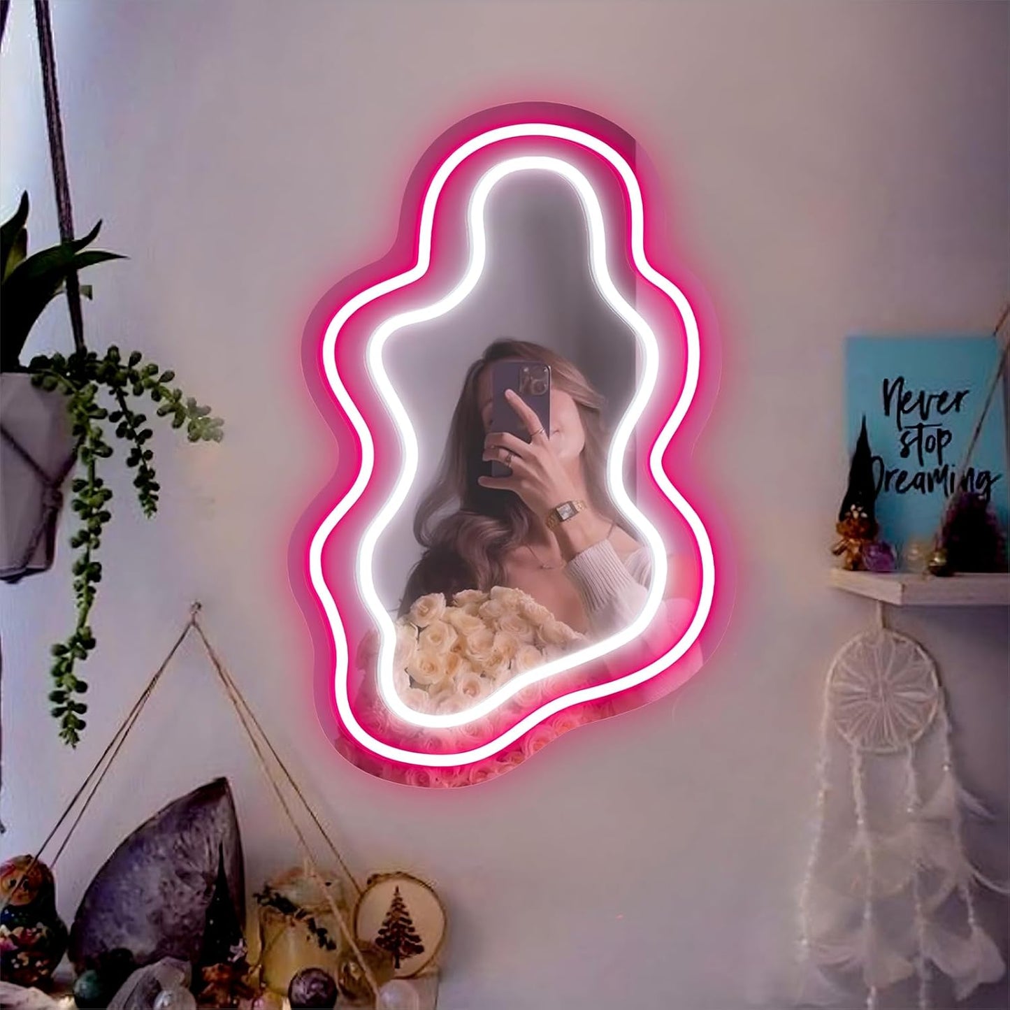 Irregular Mirror Neon Sign