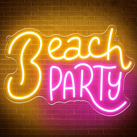 Beach Party Neon Sign