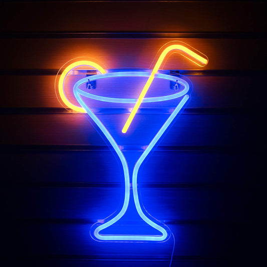 Martini Neon Sign Cocktail Bar Neon Light