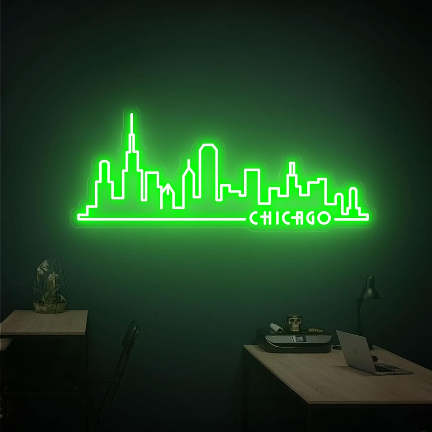 Chicago Skyline Neon Sign