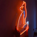 Orange Fox Neon Sign