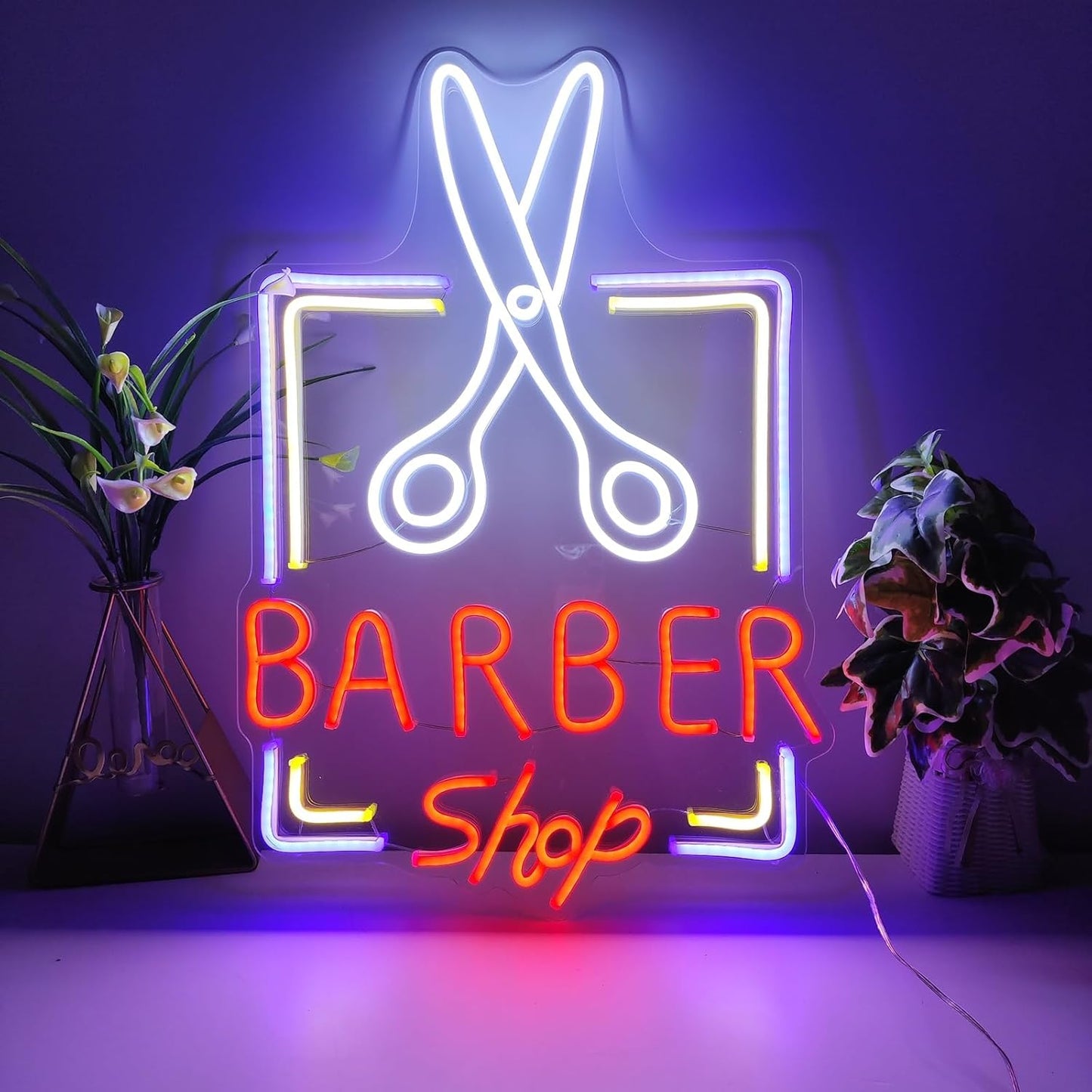 Barber Shop Neon Sign Barber Pole Led Light