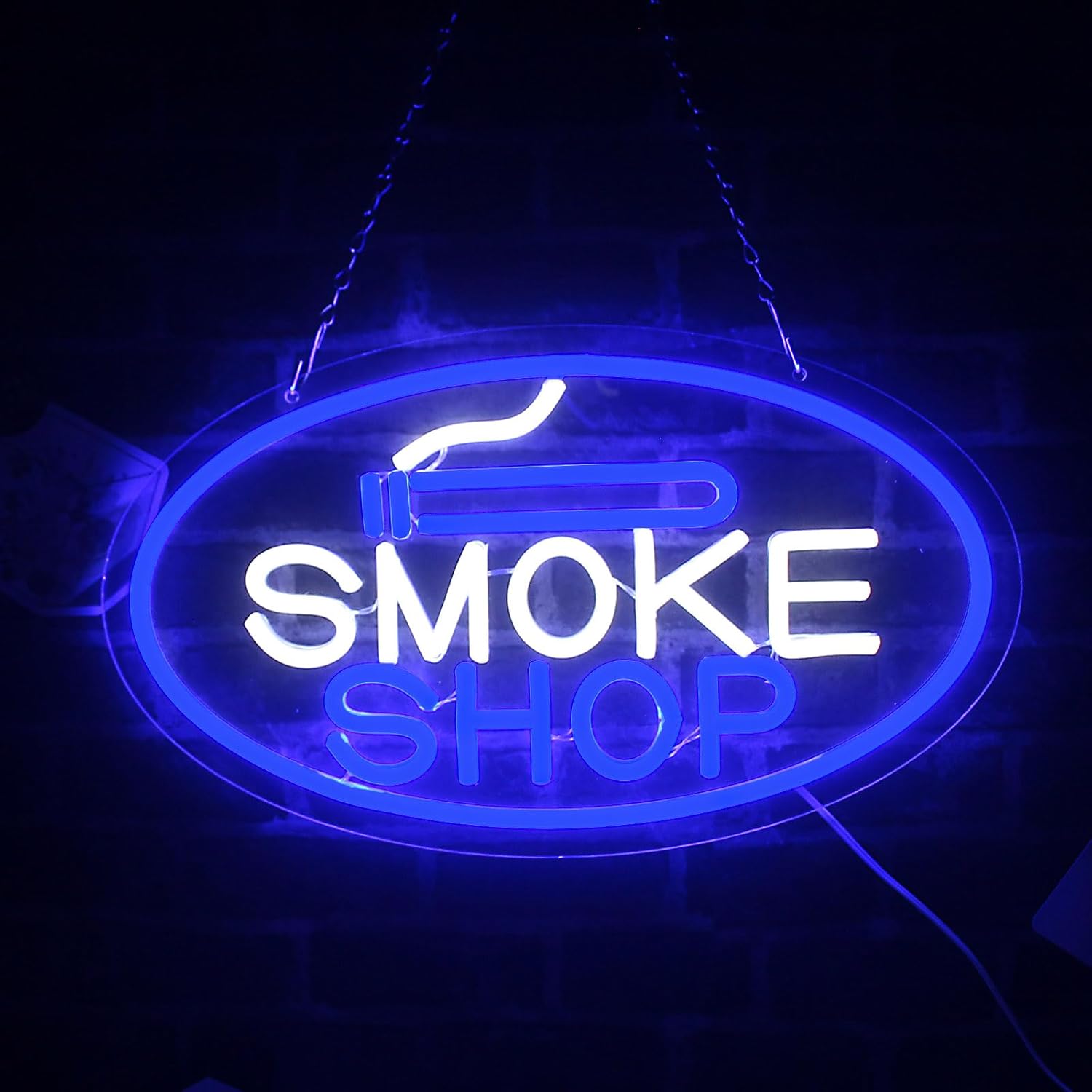 Smoke Neon Signs Art Shop Led Light