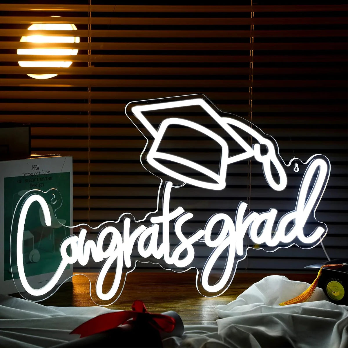 Congrats Grad University Neon Sign