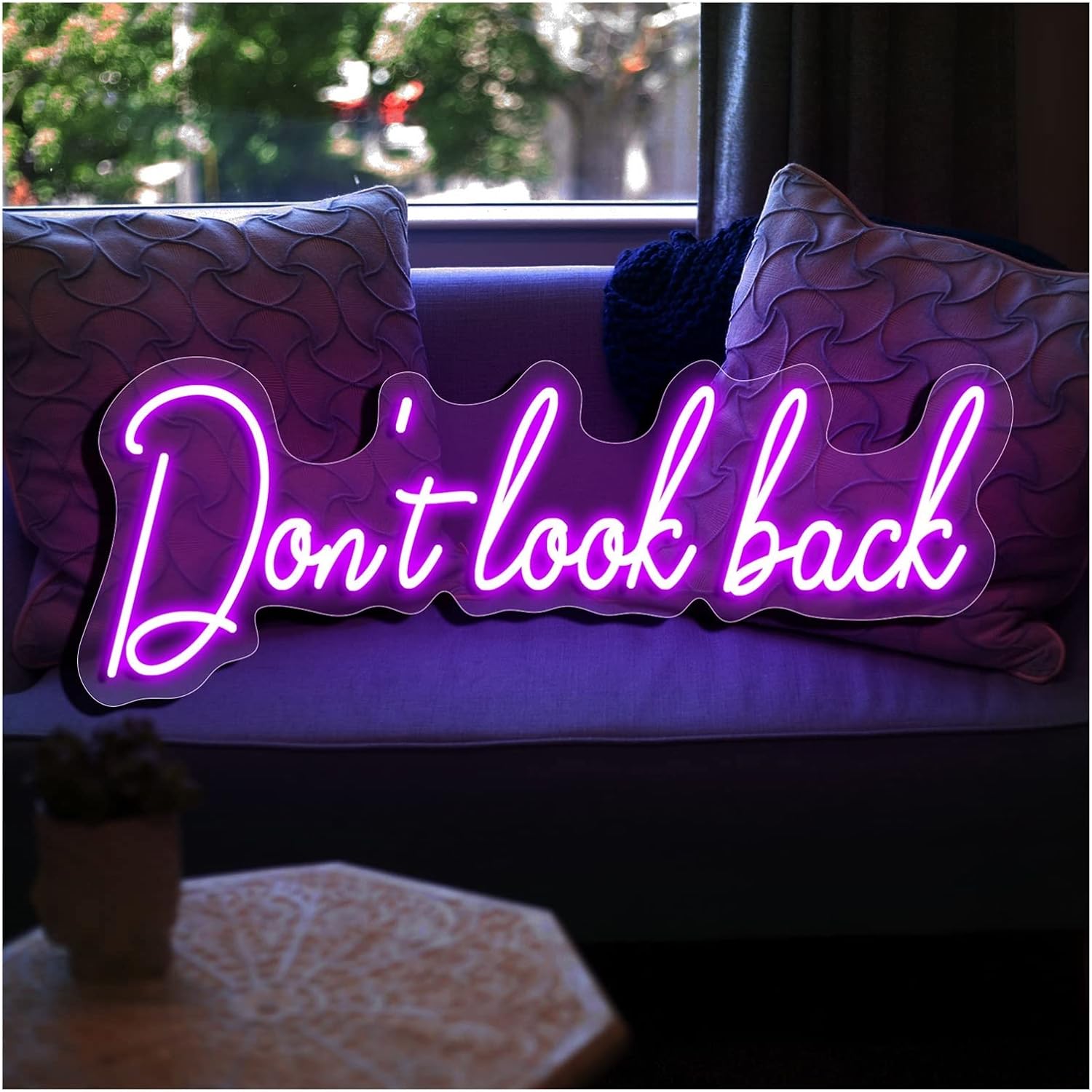 Don't Look Back LED Neon Sign