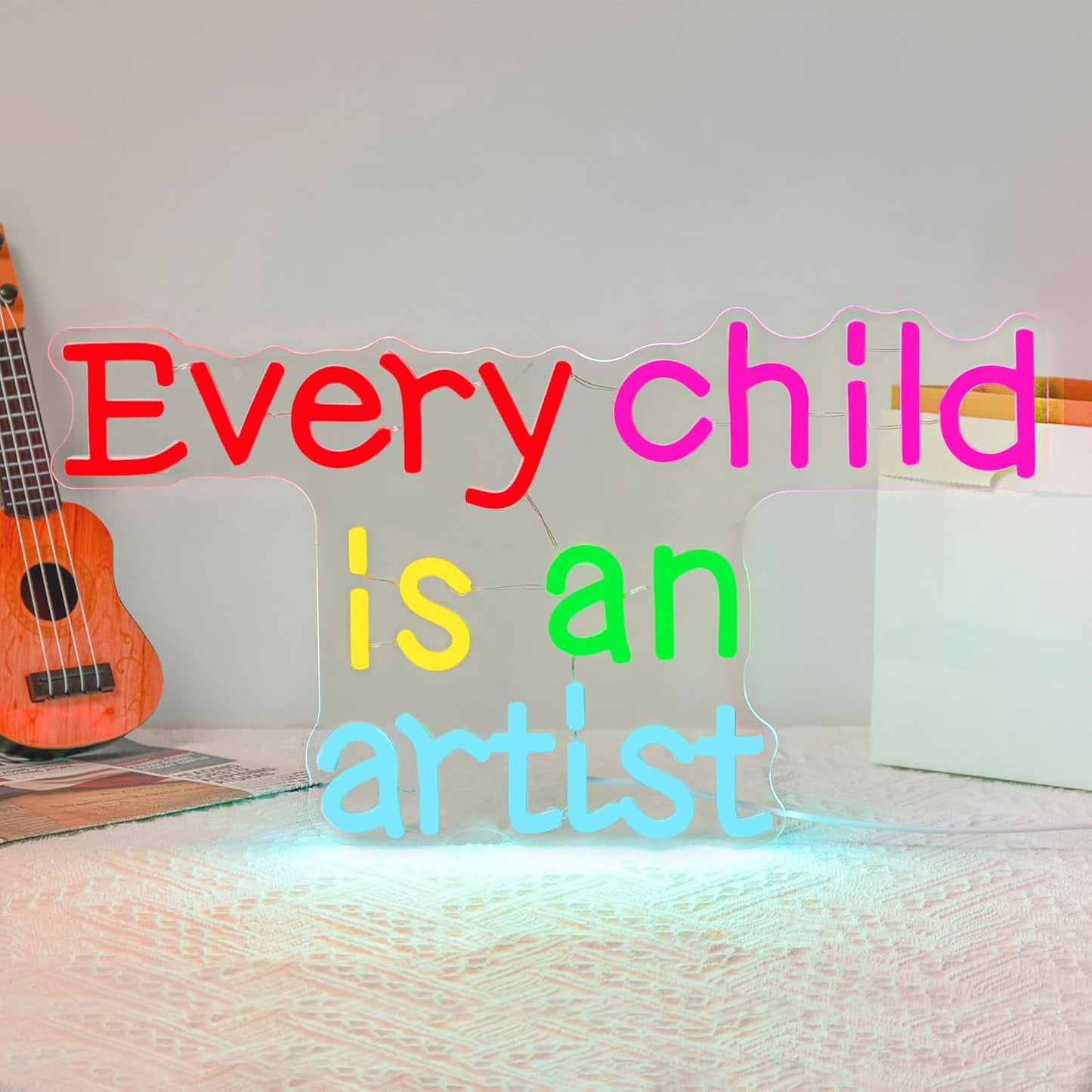 "Every Child Is An Artist" Neon Sign