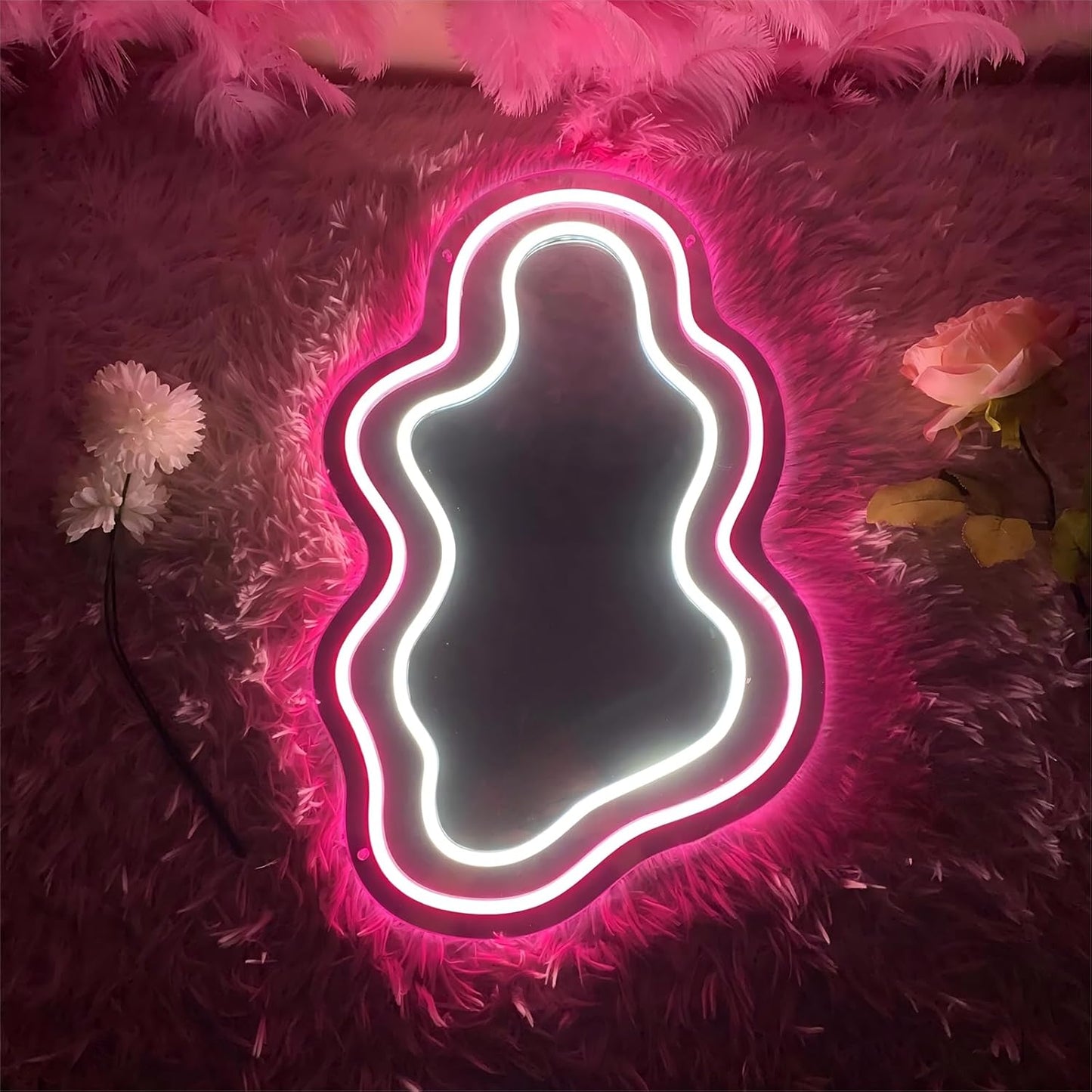 Irregular Mirror Neon Sign