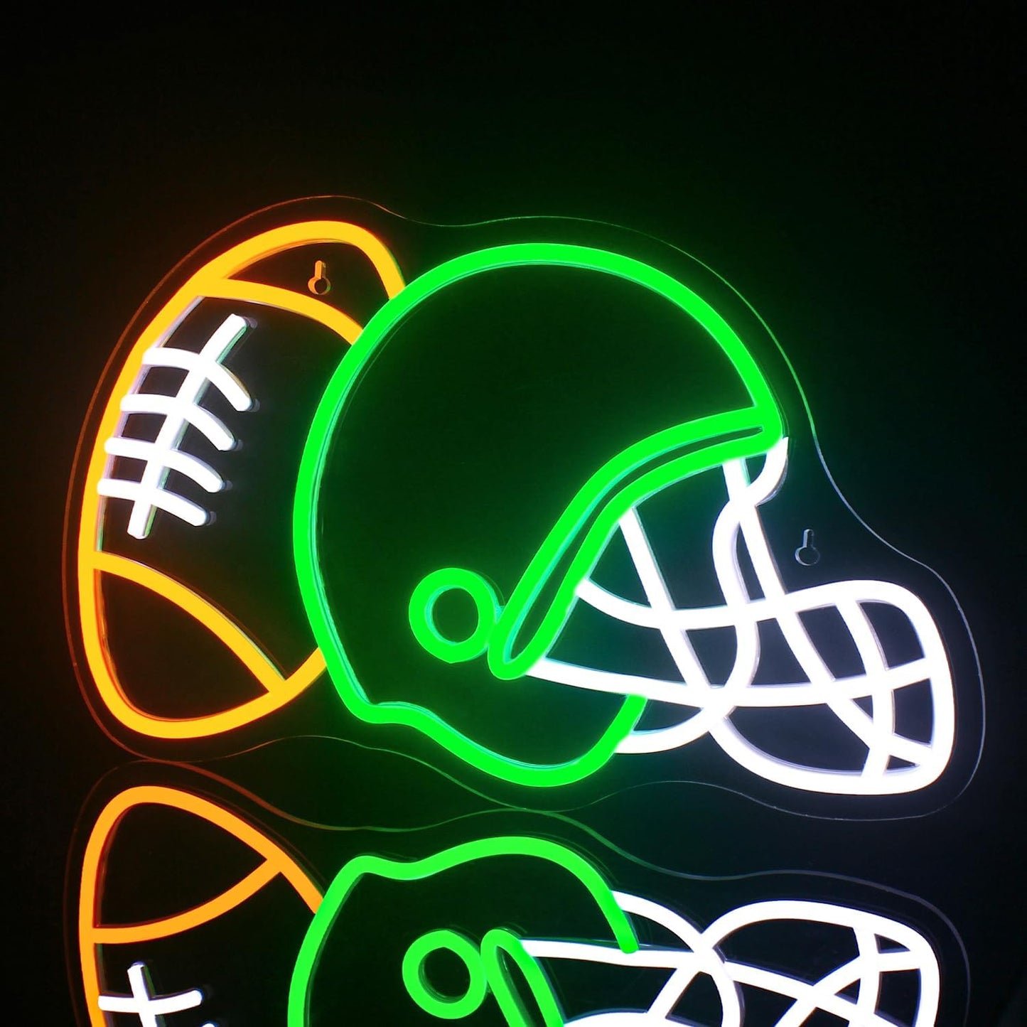 Football Helmet Neon Sign