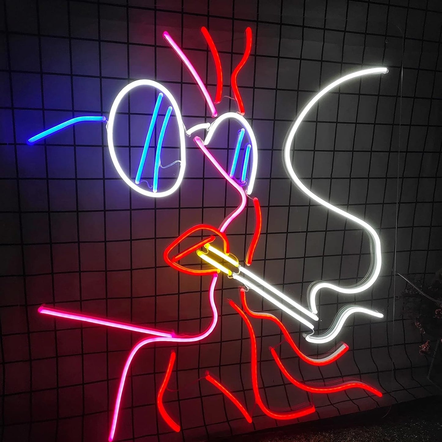 Girl Smoking Neon Sign