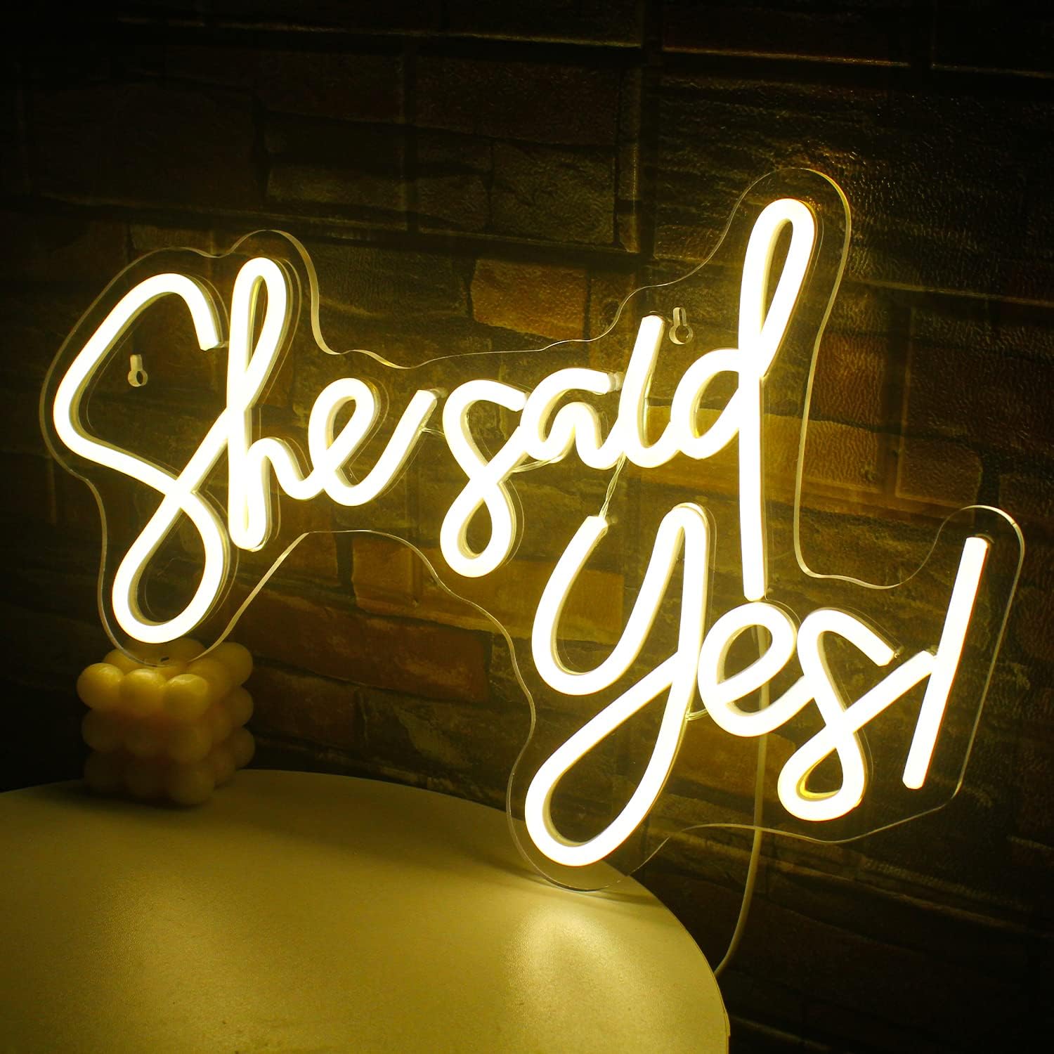 She Said Yes Neon Sign