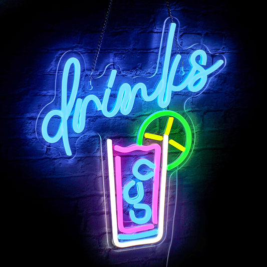 Neon Drinks Sign