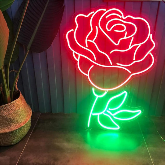 Rose Flower Neon Sign
