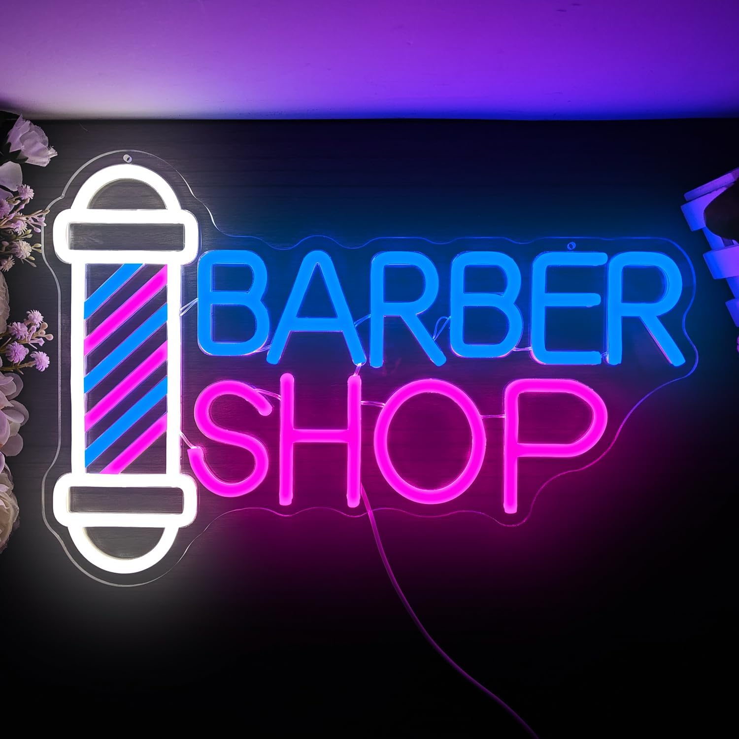 Man Barber Shop Neon Sign Led Light