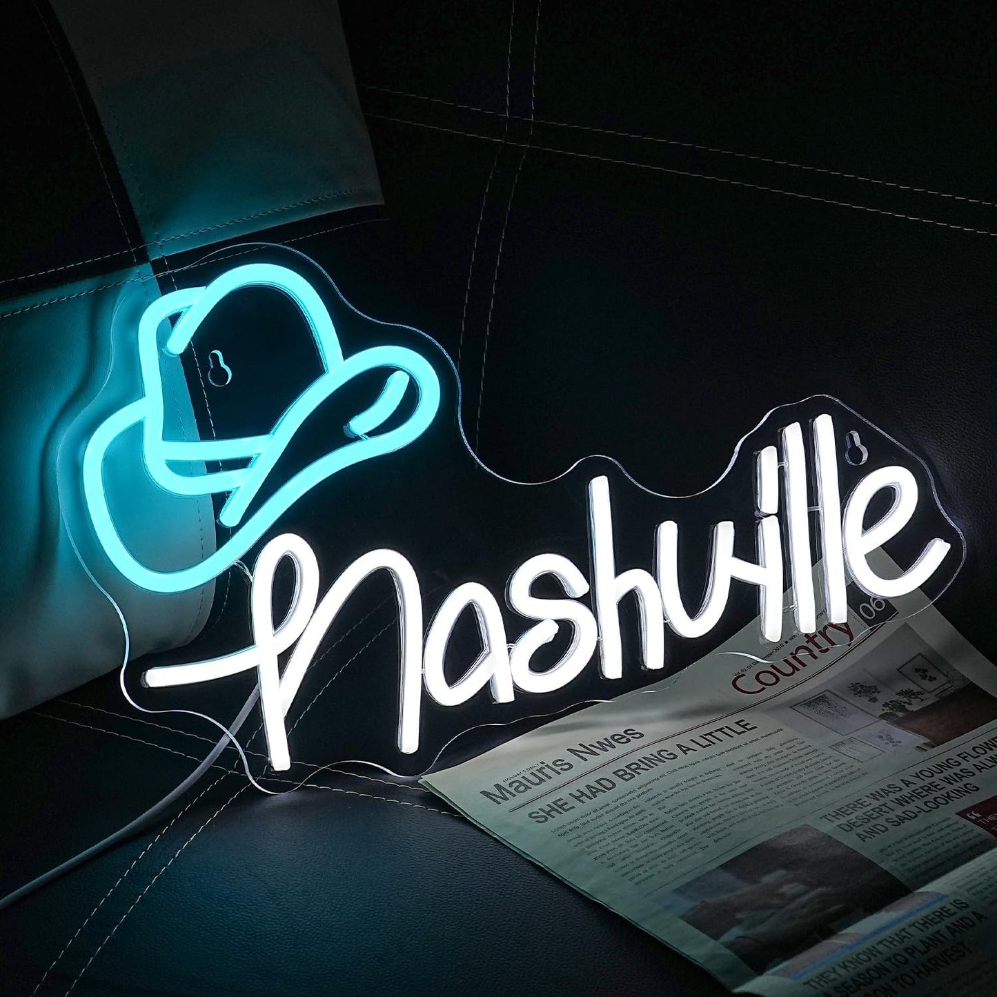 Cowboy Hat Nashville Neon Sign