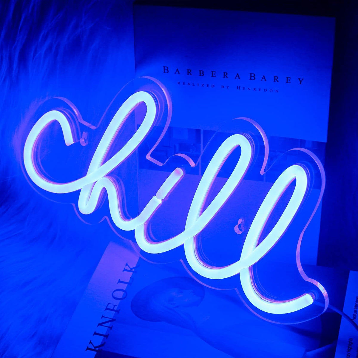 "Chill" Acrylic Box Neon Sign