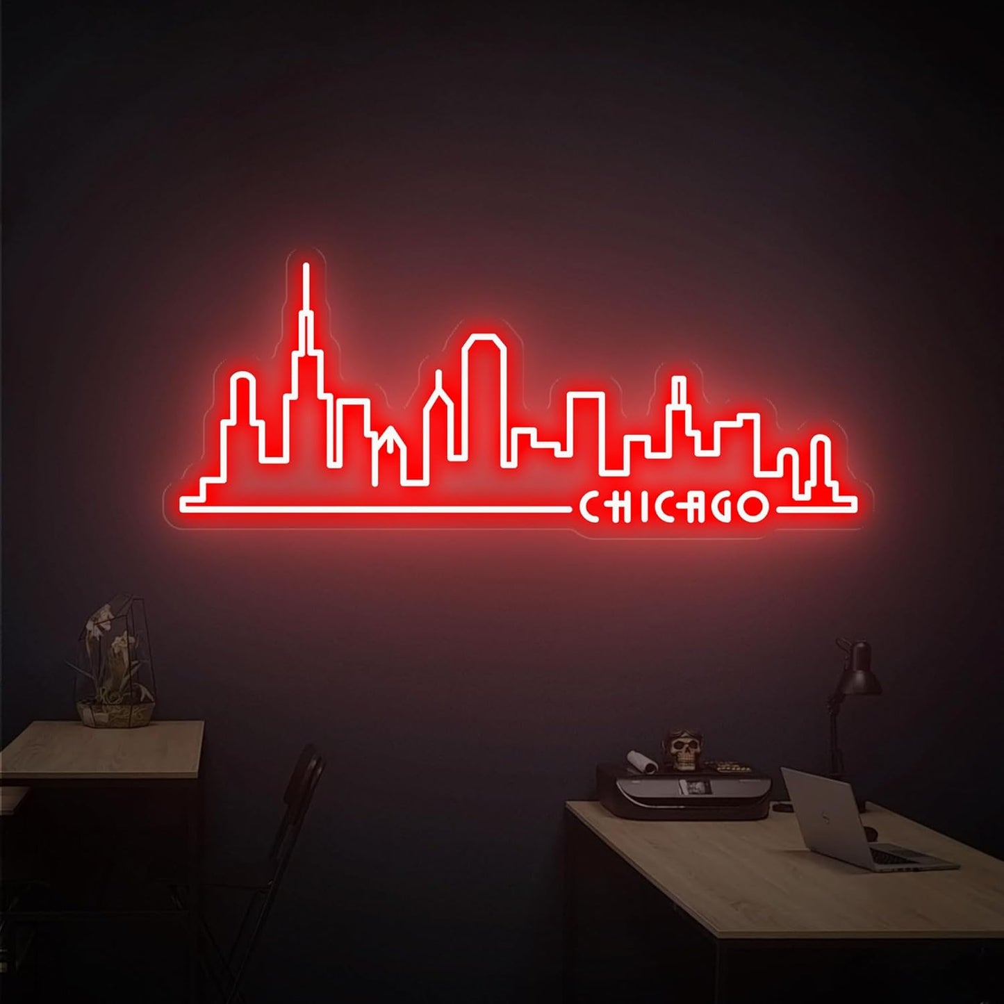 Chicago Skyline Neon Sign