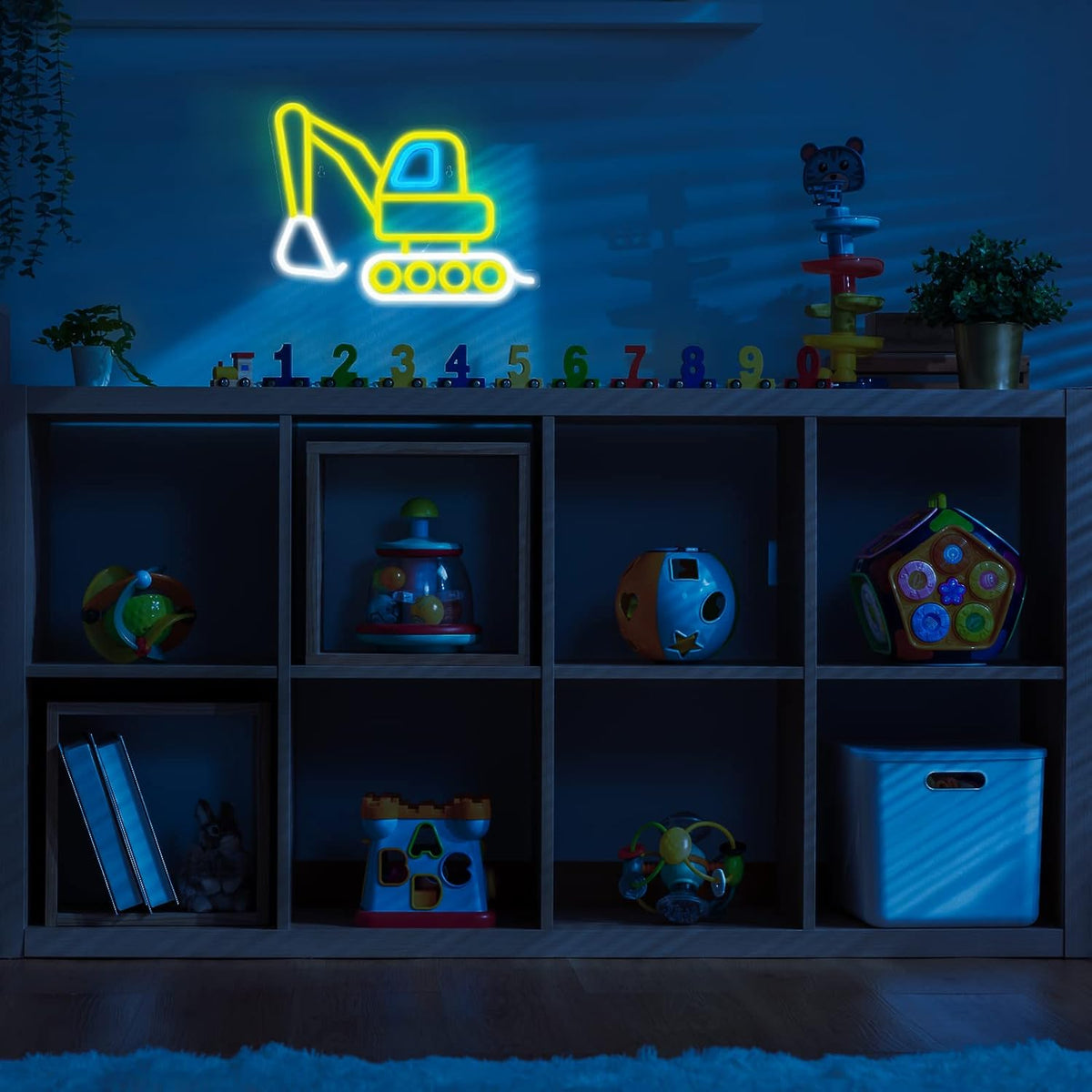 Construction Vehicle Neon Light