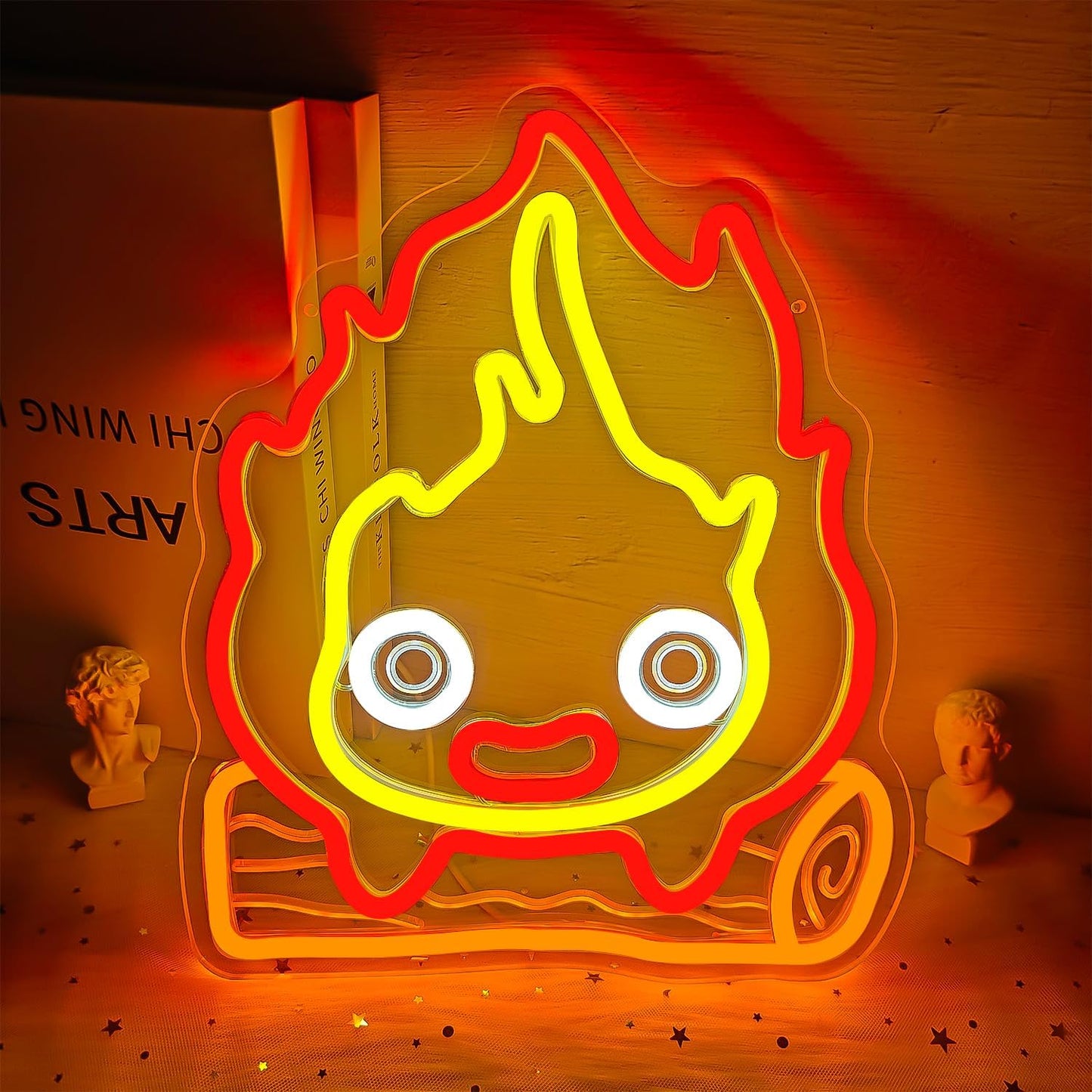 Calcifer Anime Flame Neon Sign