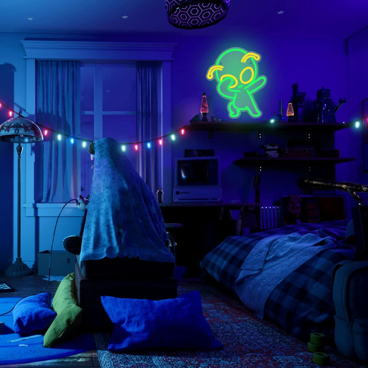 Alien Dab Neon Sign
