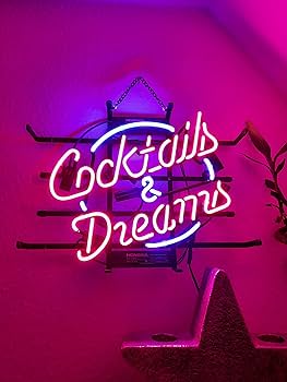 Cocktails & Dreams neon sign