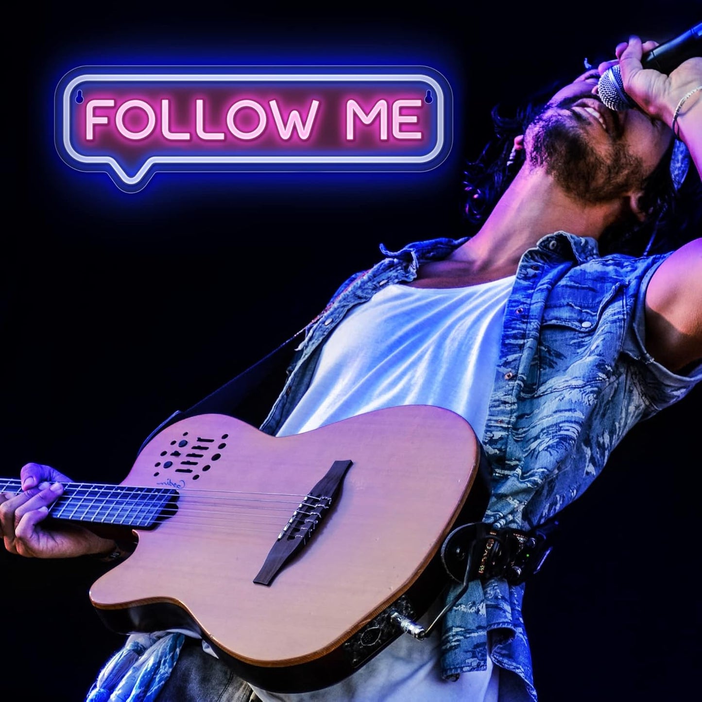 Follow Me Neon Sign