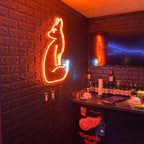 Orange Fox Neon Sign