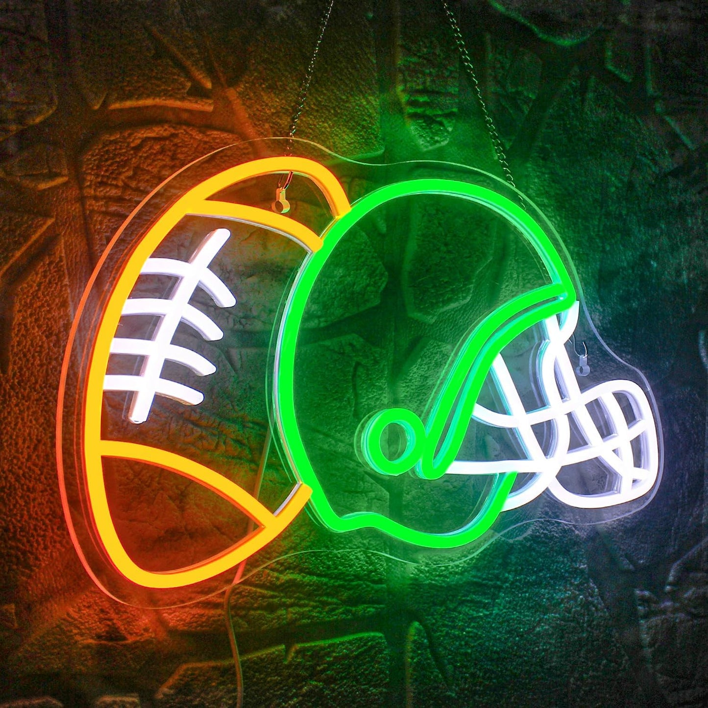 Football Helmet Neon Sign