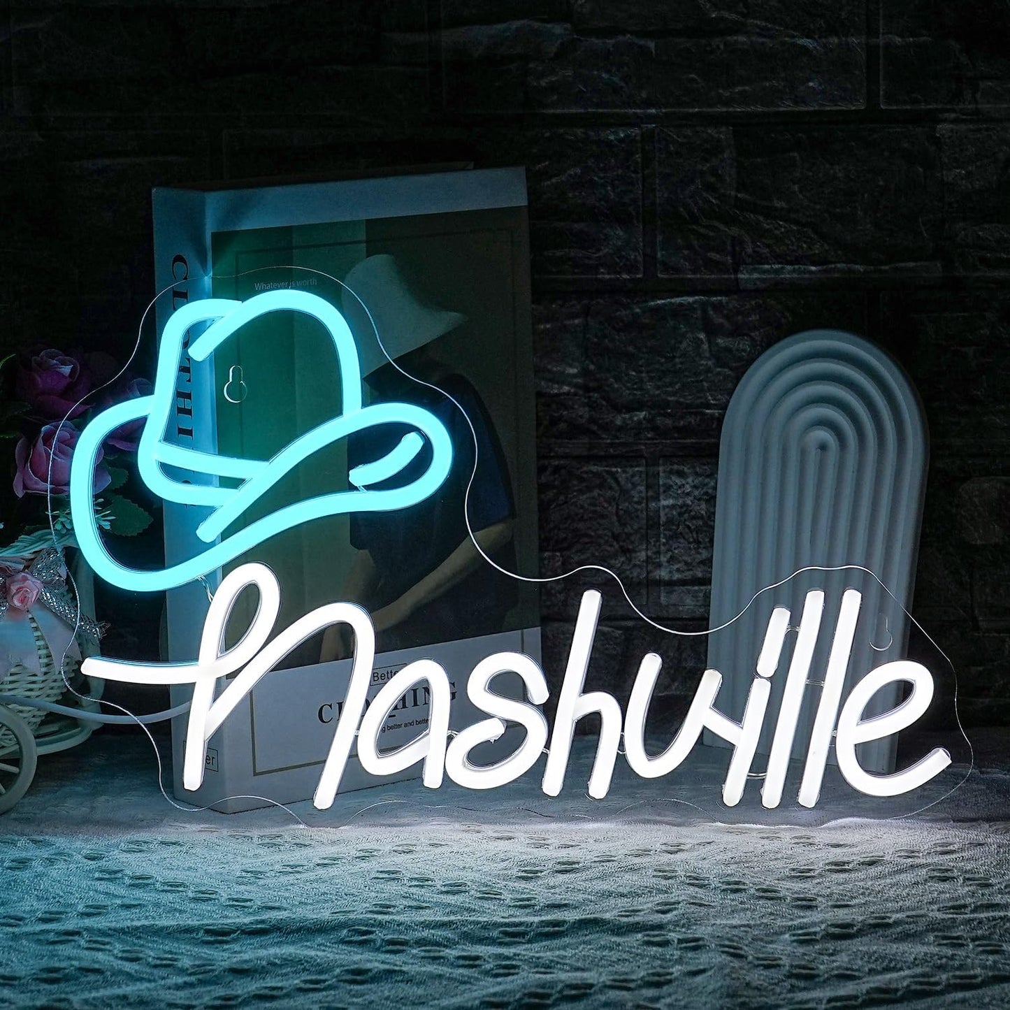 Cowboy Hat Nashville Neon Sign